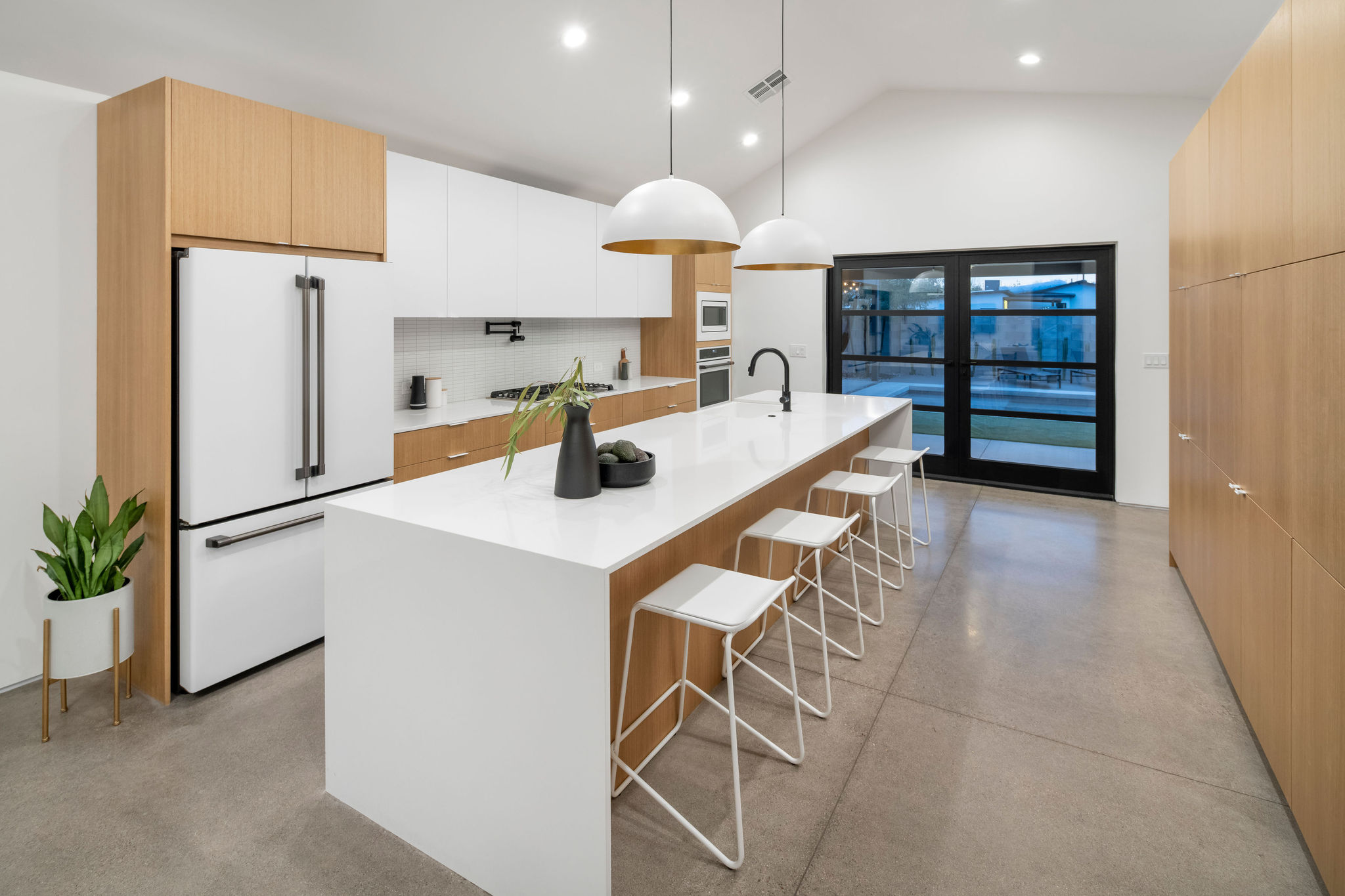 Modern Kitchen with White Appliances